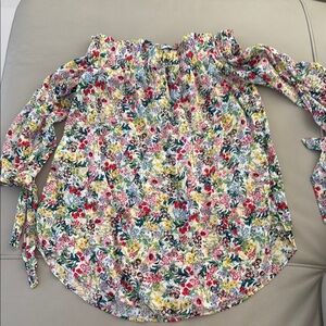 Floral Off-Shoulder Blouse H&M Brand New